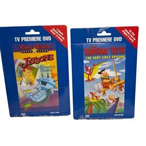 Hanna-Barbera TV Premiere DVDs - The Flintstone Flyer & Jetsons Microchip Chump